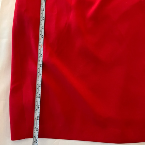 Theia Red Slik Midi Maxi dress - Picture 11 of 12